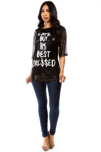 SEXY SEQUIN T-SHIRT