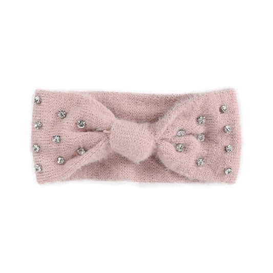 Winter Rhinestone Fuzzy Headband