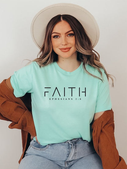 FAITH Ephesians 2 8 Short Sleeve Tee