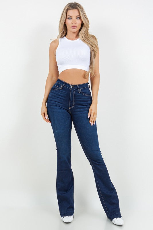 Judy Boot Cut Jean in Dark Denim