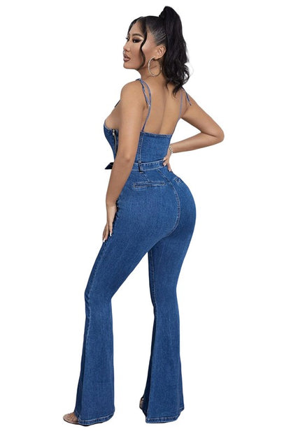 WOMEN FASHION DENIM JUMPSUIT