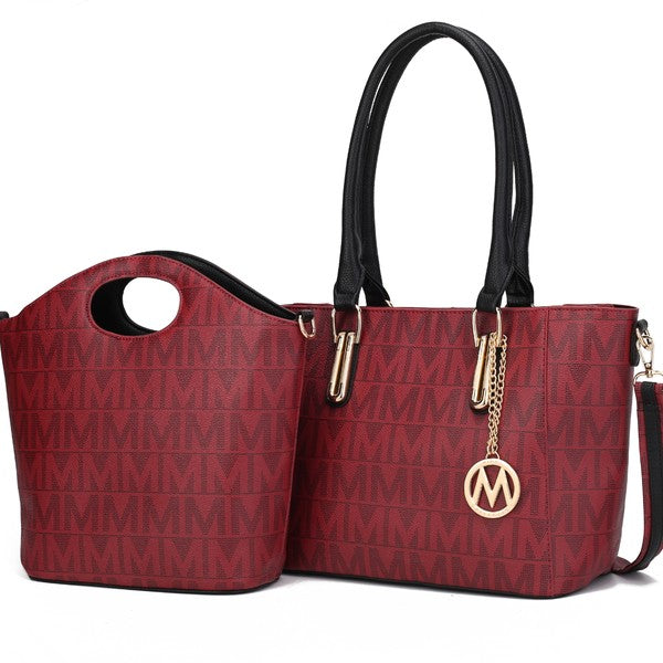 MKF Casey M Signature Tote & Crossbody Set