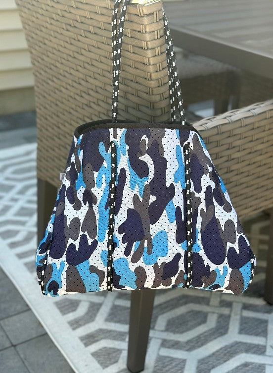 The Carly Camo Neoprene Tote