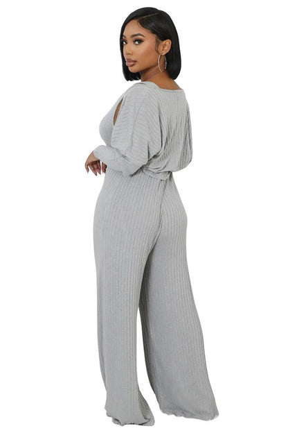 WOMEN TWO PIECE JUMPSUIT SET