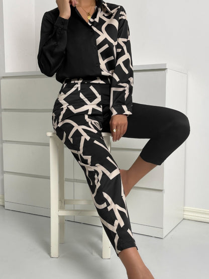 Long Sleeve Shirt and Pants Set