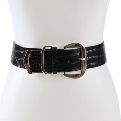 ALLIGATOR PRINT FASHION BELT