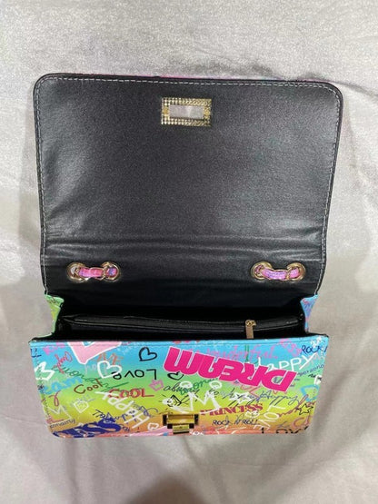 GRAFFITI CROSSBODY SHOULDER BAG