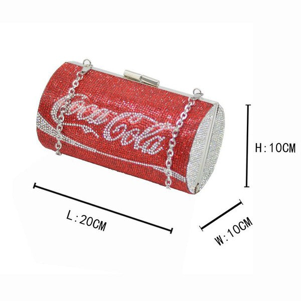 Cute Sparkling Coco Cola Rhinestone Bag