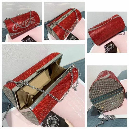 Cute Sparkling Coco Cola Rhinestone Bag