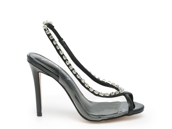 Camarine Clear Stiletto Sling back