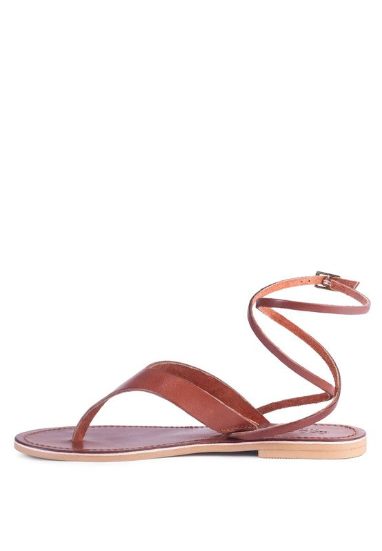 WRAP-UP Tie Around Flat Sandals