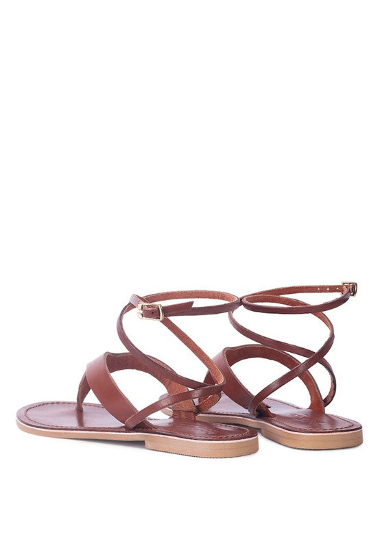 WRAP-UP Tie Around Flat Sandals