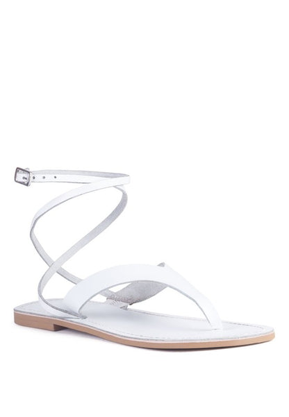 WRAP-UP Tie Around Flat Sandals