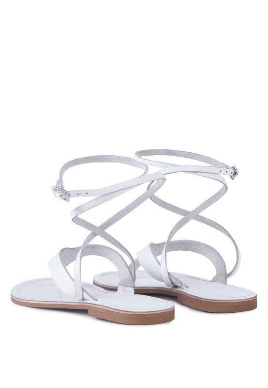 WRAP-UP Tie Around Flat Sandals