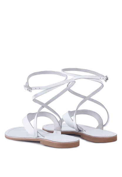 WRAP-UP Tie Around Flat Sandals