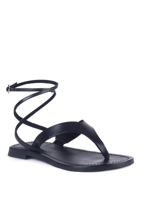 WRAP-UP Tie Around Flat Sandals
