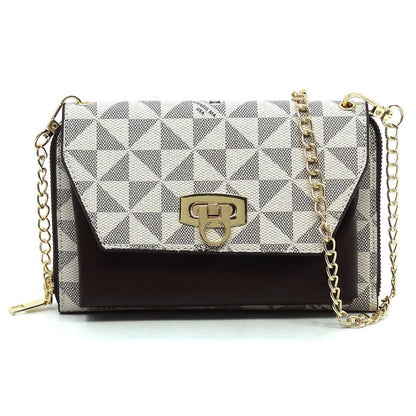 Monogram Zip Around Crossbody Clutch Wallet