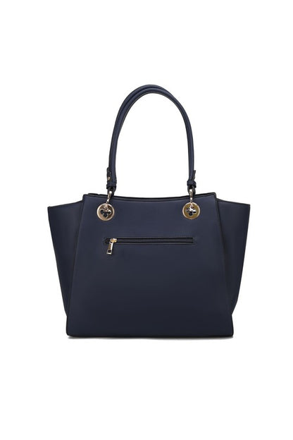 MKF Ivy Tote Handbag with Wallet Crossover by Mia