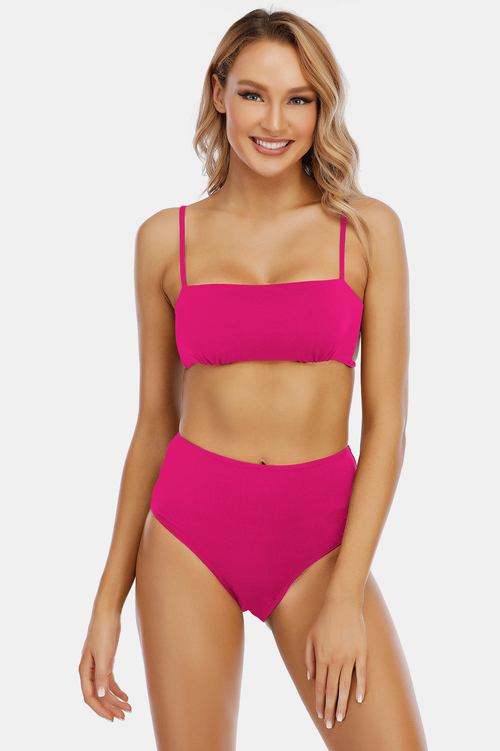 Crisscross High Waist Bikini Set