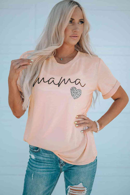 MAMA Heart Graphic Tee Shirt