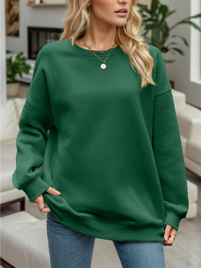 Round Neck Long Sleeve Sweatshirt