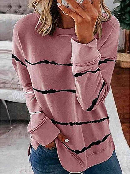 Striped Round Neck T-Shirt