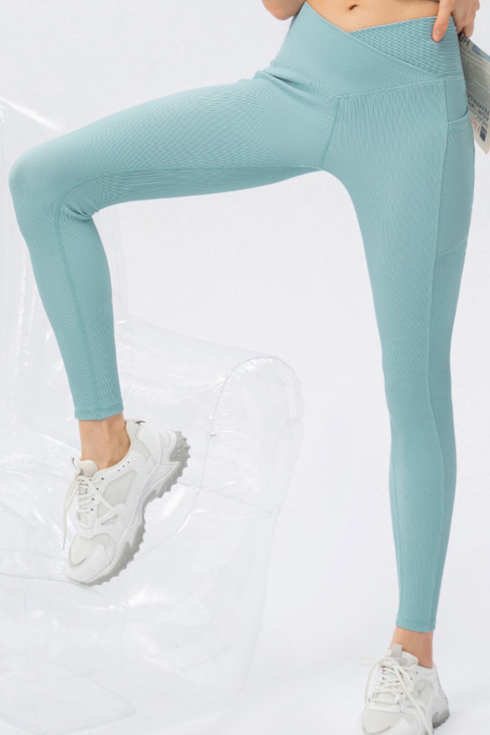 Highly Stretchy Crossover Waist Yoga Leggings