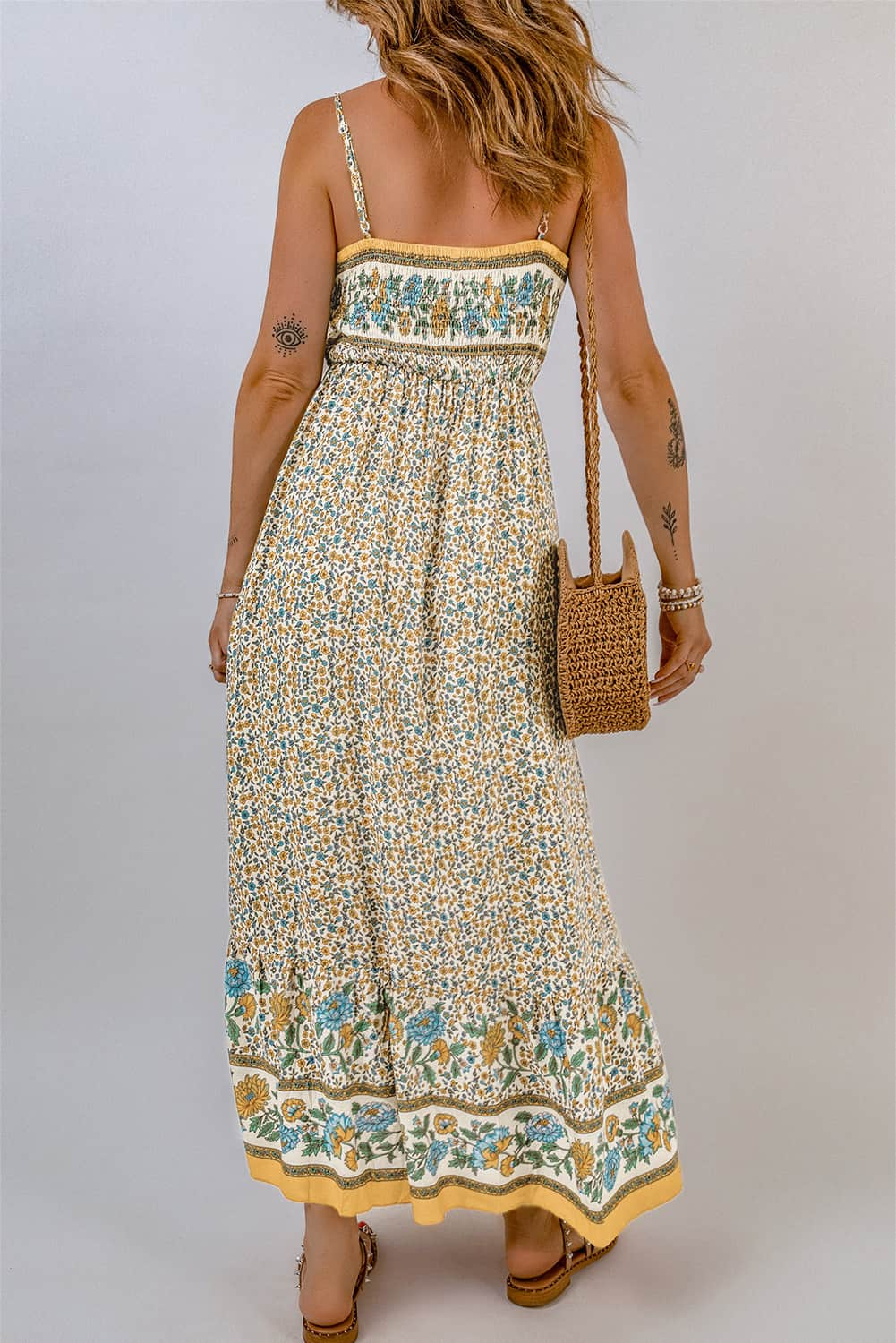 Bohemian Spaghetti Strap Maxi Dress