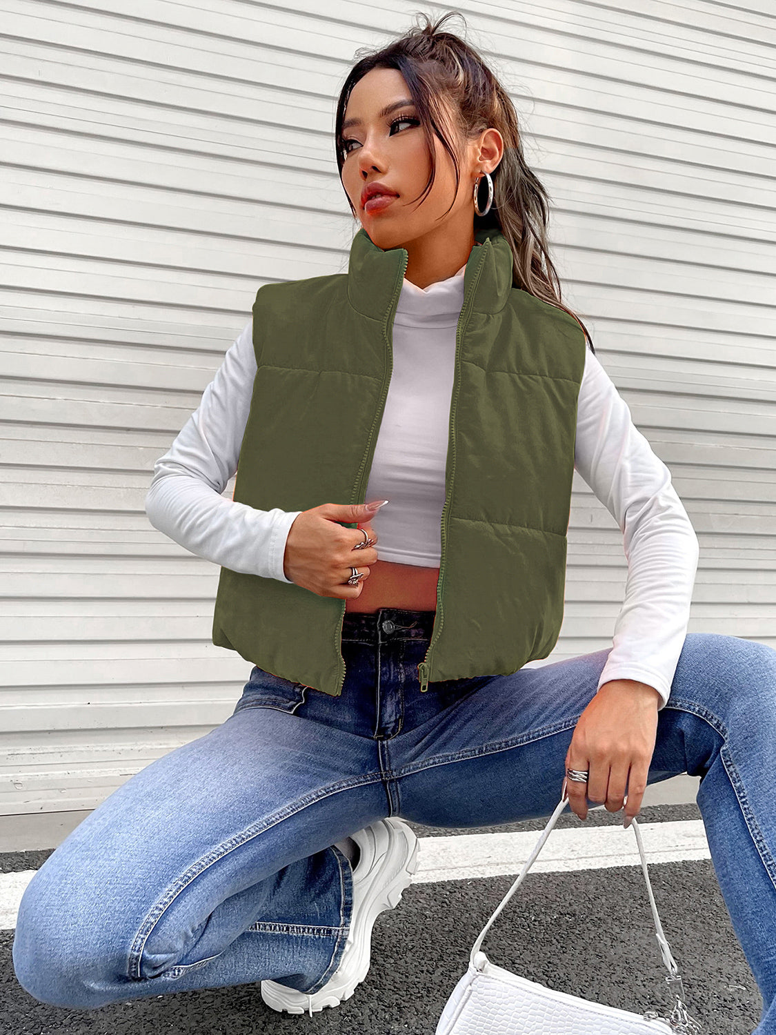 Zip-Up Puffer Vest