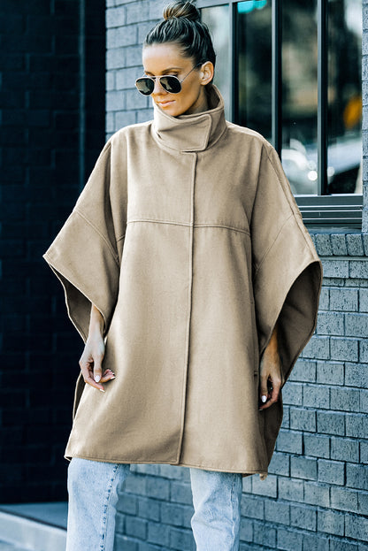 Snap Down Dolman Sleeve Coat