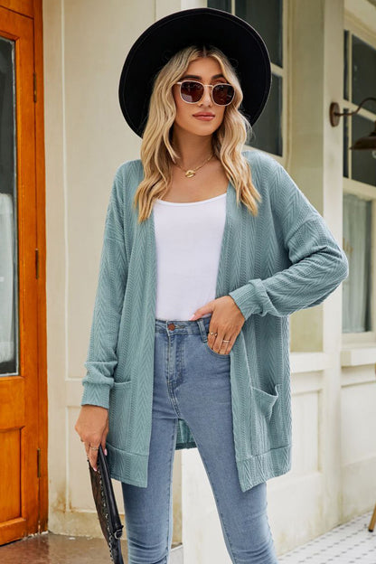 Long Sleeve Pocketed Cardigan