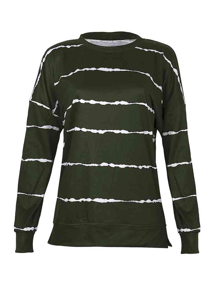 Striped Round Neck T-Shirt