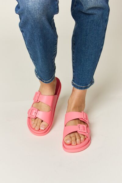 Legend Double Buckle Open Toe Sandals